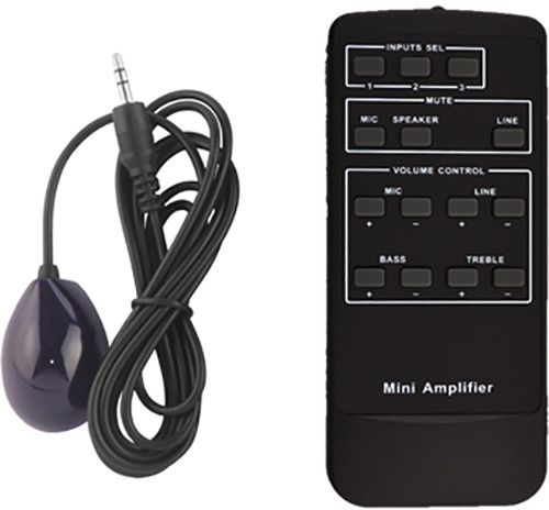 OWI AMPIRMA70V40 Remote Control for AMPMA70V40 Digital Amplifier, 14 button control, 3V DC power consumption, Powered by one Lithium battery - model CR2025 (battery not included), Receiver with 3.5 mm Phone Jack, 1.5 Meter Cord, 7 Meter Effective Receiving Range, UPC 092087110246 (AMPIRMA70V40 AMPIRMA70V40)